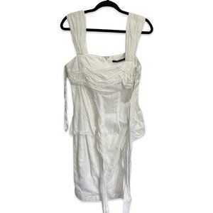 Andrew Marc Luxe Off-White Textured Cocktail Dress Size 12